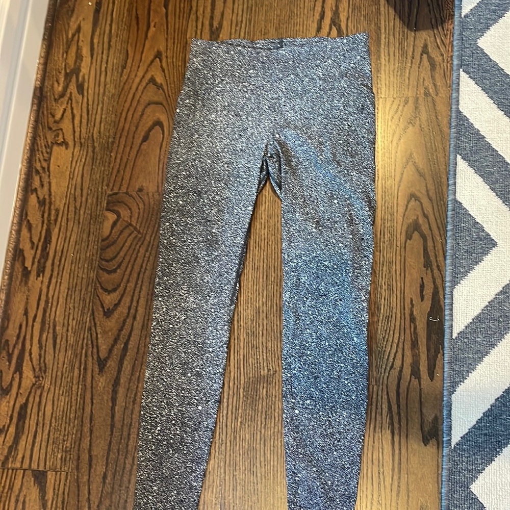 Lululemon size 8 leggings. Black with white dots in different sizes